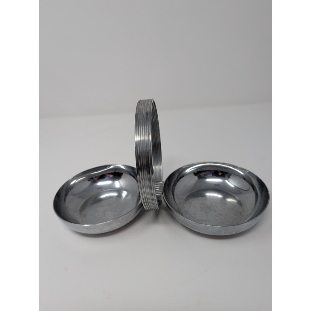 Art Deco Chrome Gerth &. Gerth For Chase Twin Nut Candy Dish 1930's